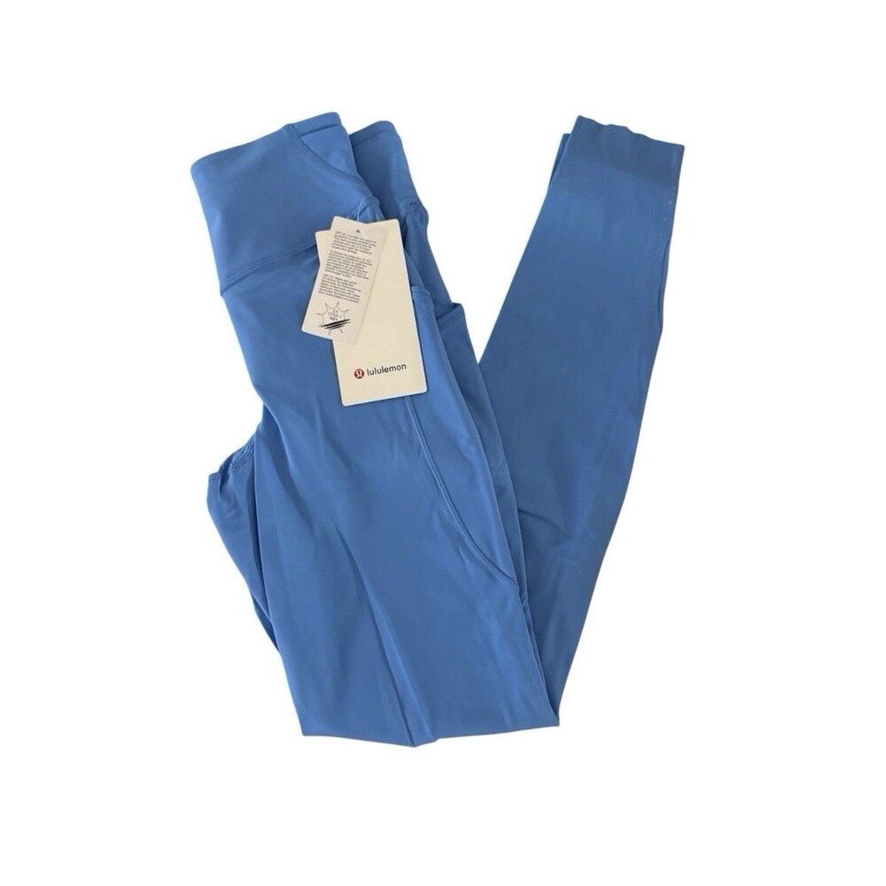 Lululemon Women Fast Free HR Tight 28” *Pockets POOL Blue Size 6 New w/tag $128